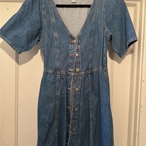 American Eagle Outfitters Light Blue Denim Shirt